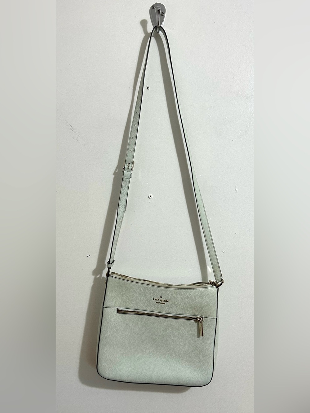 Kate Spade Charlotte Street Irini Crossbody, Mint Green, Pebbled Leather - Picture 2 of 12